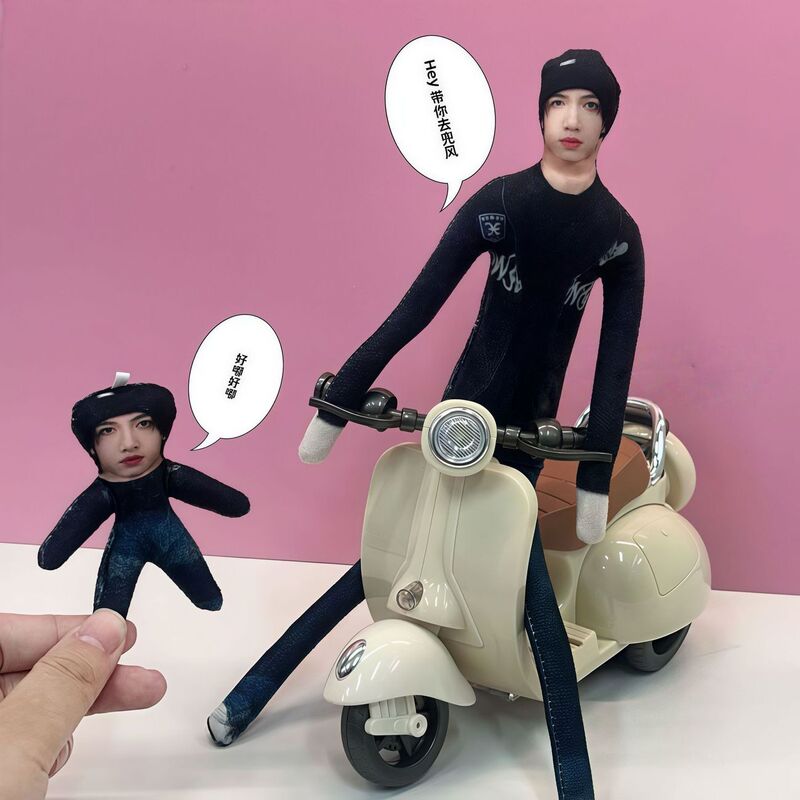 Mini Electric Motorcycle with Colorful Lights and Music, Rotating Toy Car, Same Model as the Popular Tiktok Electric Scooter
