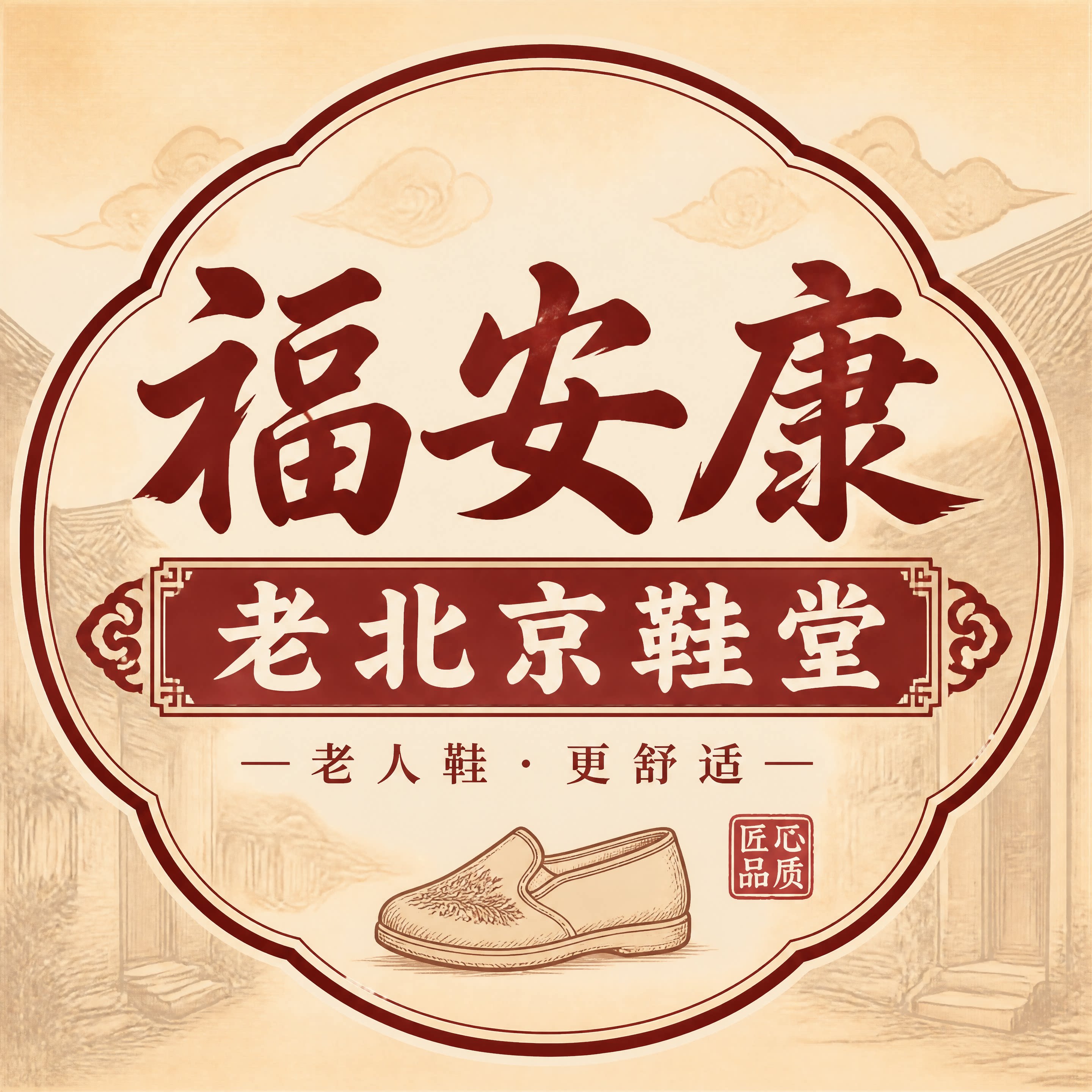 福安康老北京鞋堂的LOGO