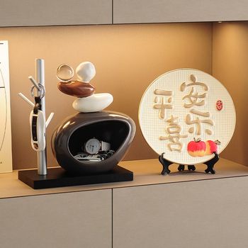 Shilai run key storage entrance ornaments for living room wine cabinet tv cabinet entrance decoration housewarming gift