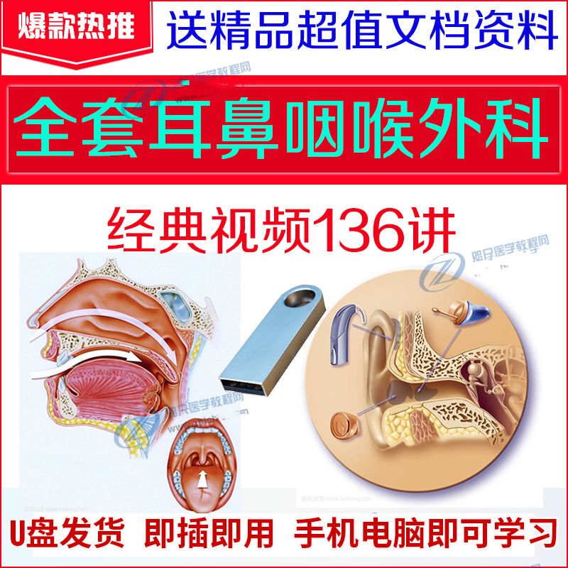 USB Flash Drive Ent Surgery Video Tutorials, Nasal Surgery, Nasal Endoscopy, Sinus Anatomy, Nasal Deafness USB Flash Drive Ent Surgery Video Tutorials, Nasal Surgery, Nasal Endoscopy, Sinus Anatomy, Nasal Deafness