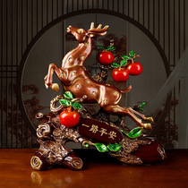 Chinese style safe journey sika deer ornaments office living room shop counter decoration ornaments resin crafts
