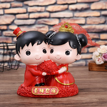 Chinese style festive wedding room living room decoration ornaments Centenary Haohe wedding gift wedding resin craft piece
