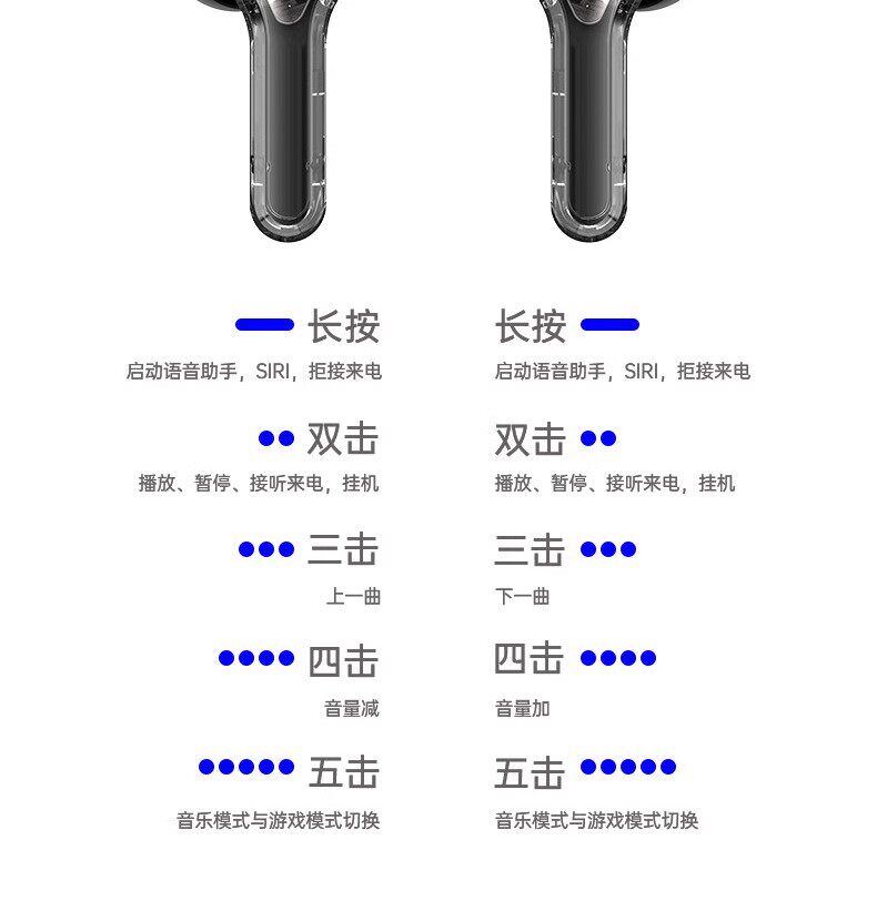 Беспроводные наушники Zhi Yu Crystal Blue Ultimate