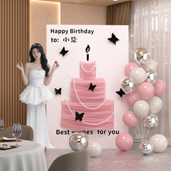 18 Birthday Party birthday scene decoration girl adult ceremony ceremony atmosphere props 10 kt board background wall