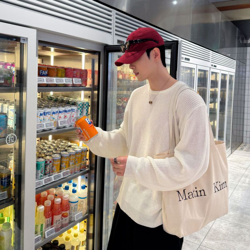 F.S 26Ss【Knitted Hollow Out Base Layer】Old Money Basic Knitted Base Layer Korean Style Spring Long Sleeve