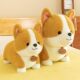 Corgi plush toy puppy doll to accompany sleeping pillow and bed rag doll doll birthday gift for girls