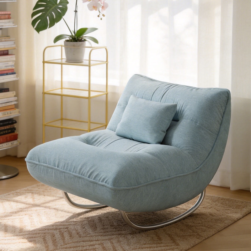 Lazy Sofa Rocking Chair Bauhaus Living Room Single Sofa Balcony Leisure Rocking Chair Adult Recliner Can Lie down and Sleep Lazy Sofa Rocking Chair Bauhaus Living Room Single Sofa Balcony Leisure Rocking Chair Adult Recliner Can Lie down and Sleep