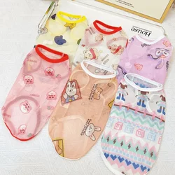 Spring and Summer Sun Protection and Cool Pet Clothes, Comfortable and Breathable Teddy Cat and Dog Clothes, Small, Medium and Large Dog Vests
