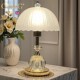 Oimg British Crystal Table Lamp, Light Luxury and High-End Bedside Lamp, Bedroom Atmosphere Lamp, Wedding Everlasting Lamp