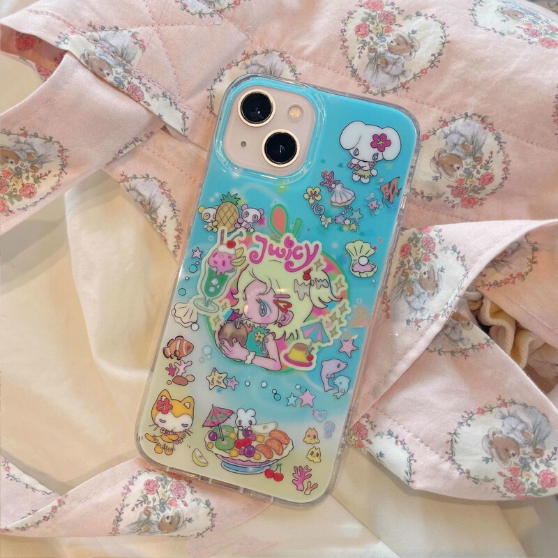 Bird Bird One Mobile Phone Case with Cute Winter Girl Memories Anime Cartoon Design Suitable for iPhone Apple 17/Promax/16/15/12/13/14/11/Xs/Plus Anti-Fall Protective Case