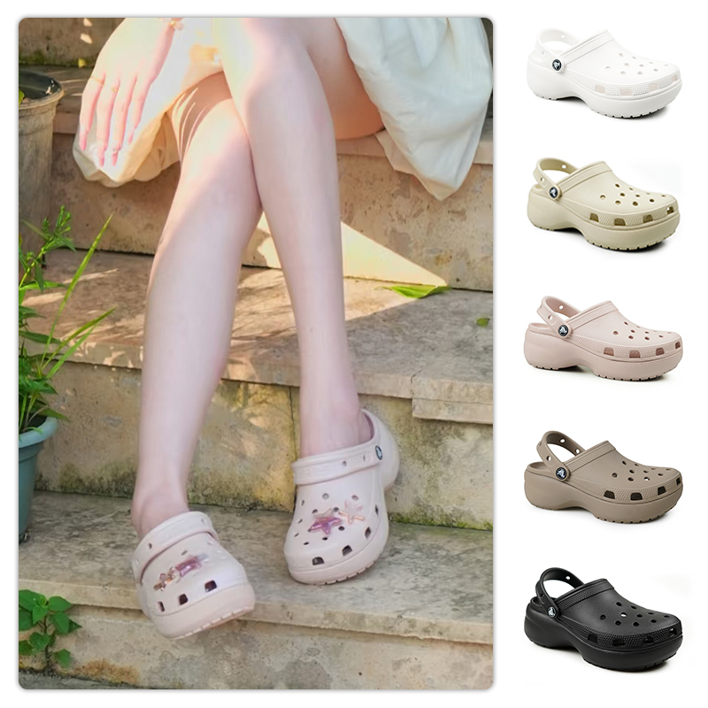 Crocs Classic Cloud Clogs Women's Outdoor Casual Beach Shoes Sandals 206750