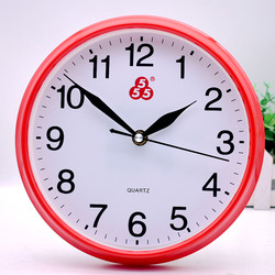 Shanghai 555 Clock for Living Room and Bedroom, Home-Use Desktop Silent Clock, Creative Digital Fashion Large-Character Clock for the Elderly