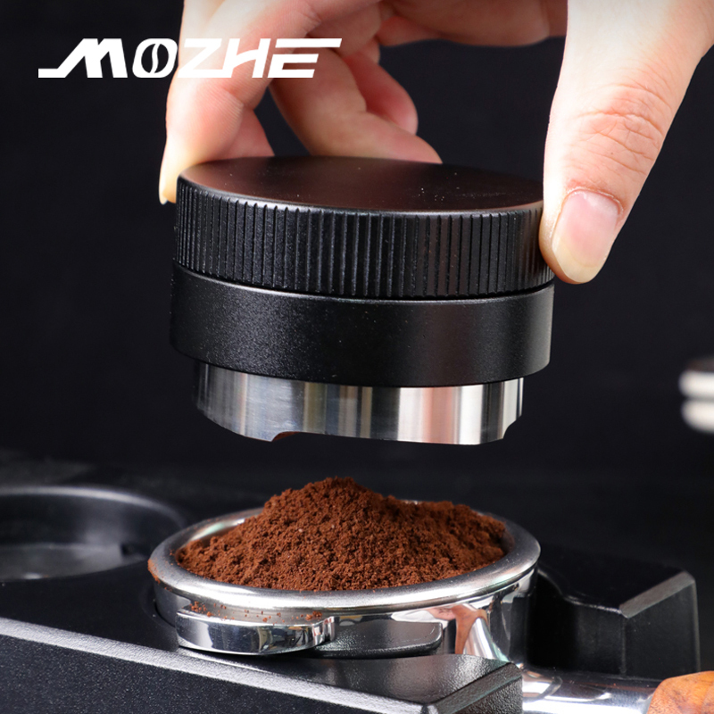 Mozhe Self-Gravity Powder Distributor Italian Coffee Powder Distributor Adaptive Height No Adjustment Required 51/58mm Tamper