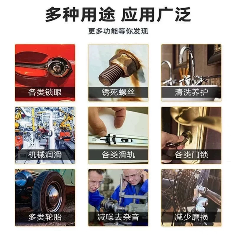 Rust Remover, Anti-Rust Agent, Powerful Metal Cleaner, Bolt and Screw Loosening Agent, Lubricant, Free Shipping