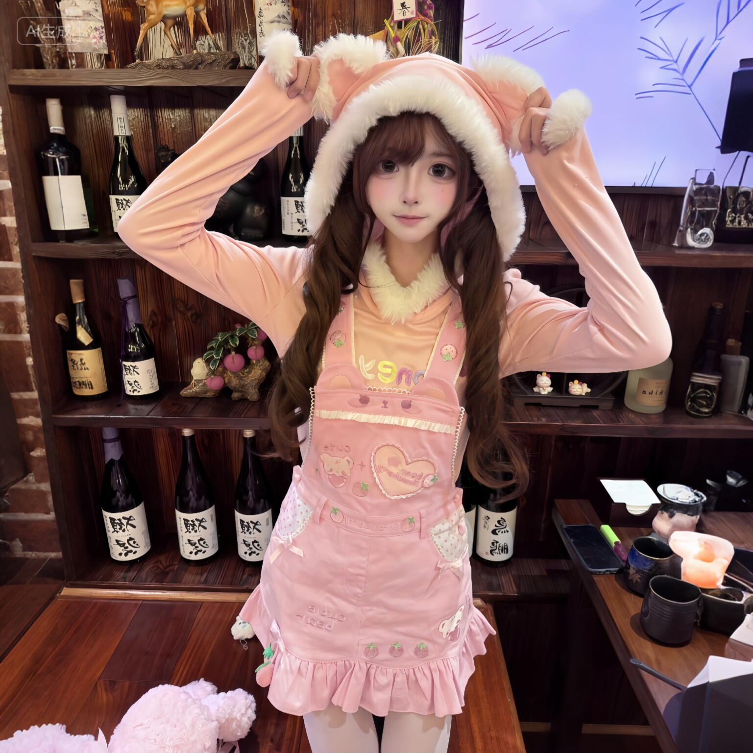 Cute Girl Original Soft Girl Girl Dress Strap Skirt Japanese Cute Little Sweet Girl Daily