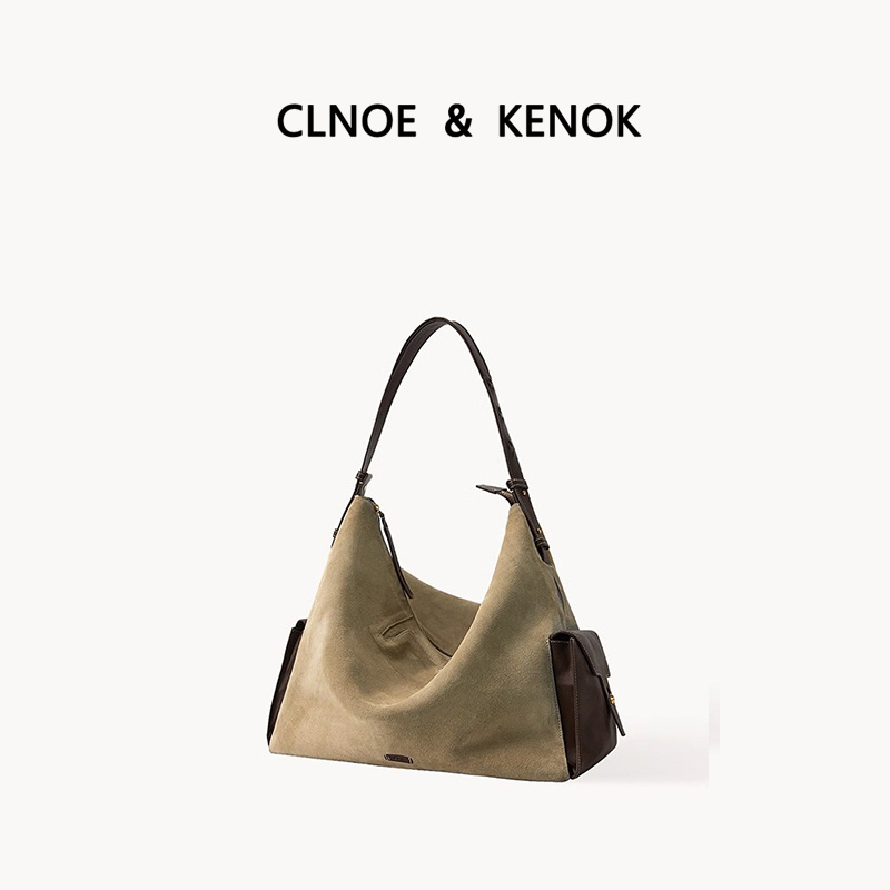 Clnoe Kenok Jiang Qiming's Same Style Light Luxury Minimalist Hobo Bag 2026 New Commuter Large Capacity Tote Bag Clnoe Kenok Jiang Qiming's Same Style Light Luxury Minimalist Hobo Bag 2026 New Commuter Large Capacity Tote Bag