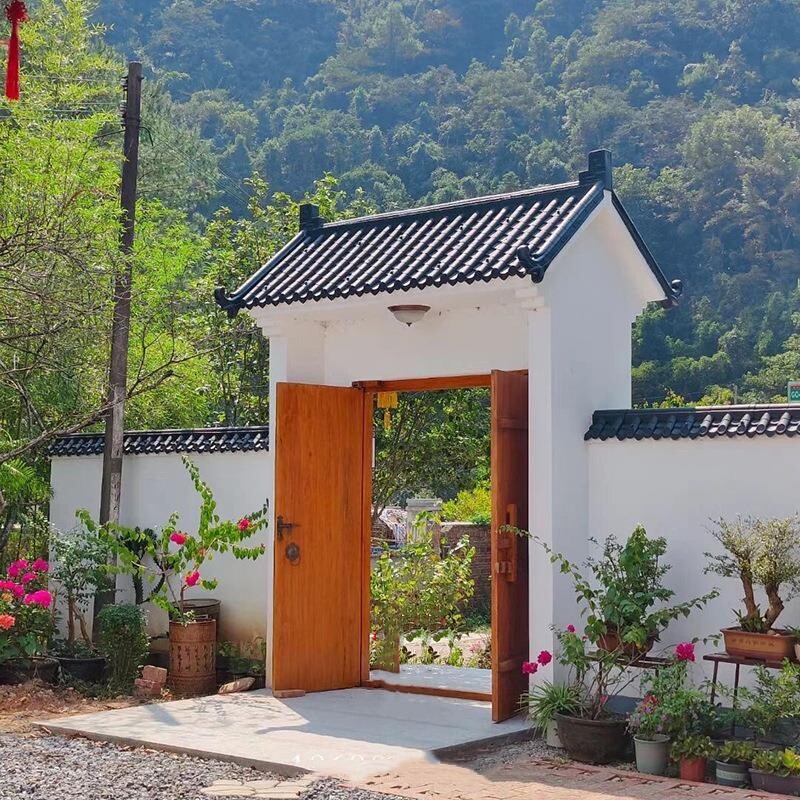 实木宗祠大门用菠萝格好还是老榆木好？农村自建房双开门怎么定制？-门底密封条-淘宝好物网