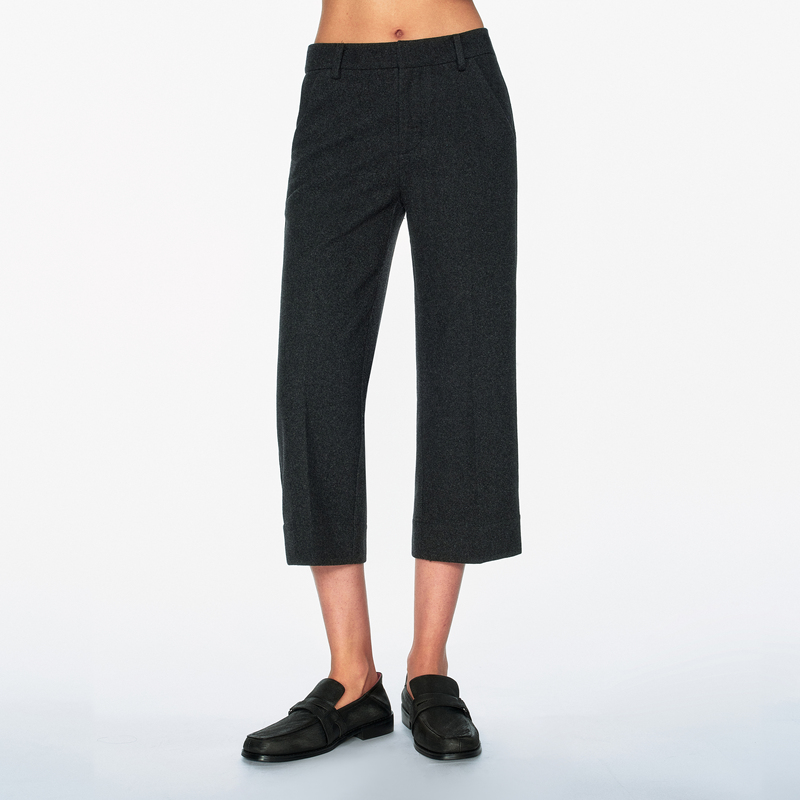 Algebraicaverage* Urban Edit High-Proportion Wool Hand-Stitched Woolen Straight-Leg Cropped Pants Algebraicaverage* Urban Edit High-Proportion Wool Hand-Stitched Woolen Straight-Leg Cropped Pants