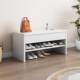 Solid wood shoe replacement stool household door shoe rack seat stool integrated storage belt drawer simple shoe stool seatable shoe cabinet