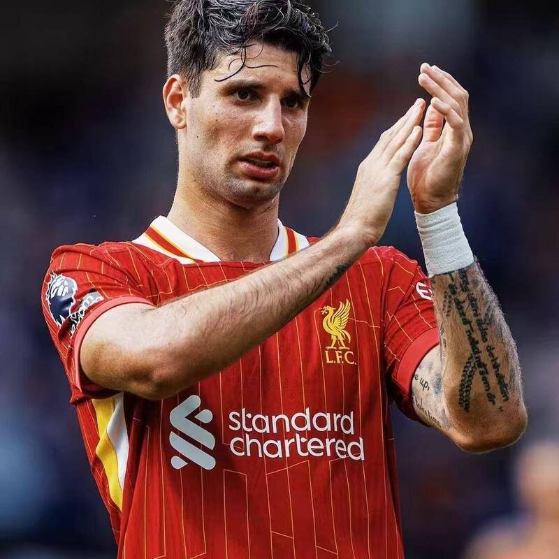 2425 Liverpool Jersey Home Van Dijk Salah Nunez Saborosloj Arnold Football Uniform Men 2425 Liverpool Jersey Home Van Dijk Salah Nunez Saborosloj Arnold Football Uniform Men