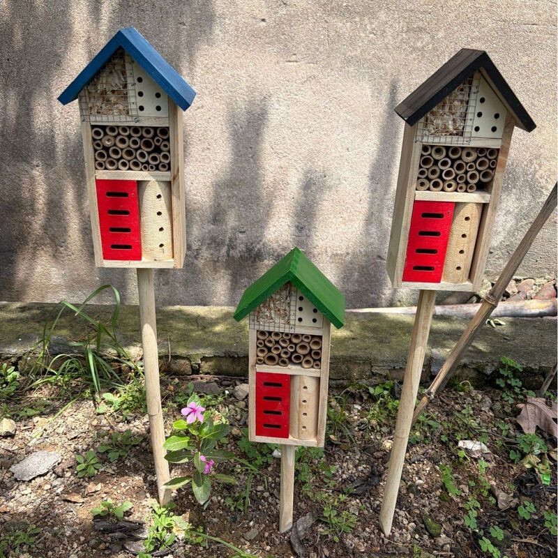 Wooden Bee House Insect Hotel Architect Pbl Project Study DIY Nature Education Materials Cross-Disciplinary