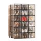 Entrance door storage transparent shoe box storage shoe rack dormitory internet celebrity shoe cabinet internet celebrity AJ shoes door-opening space