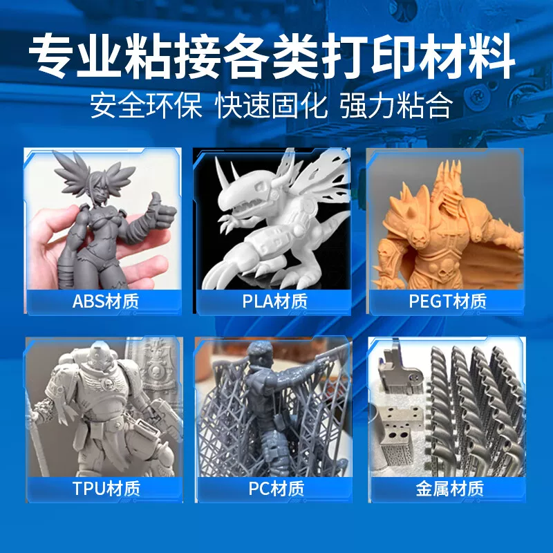 Клей для 3D-печати Loctite, липкая пластика для сборки фигурок PLA PETG ABS PA PVA TPU, Loctite 460-20 г (низкое беление / низкий запах)