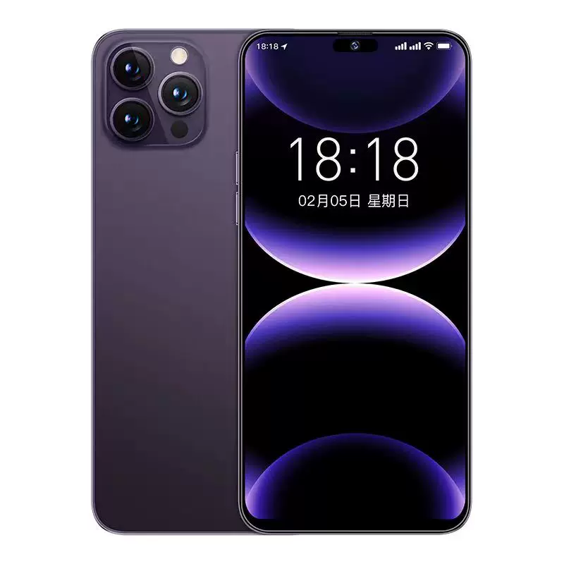 Смартфон i16, 5G, 6,8-дюймовый экран, 16 ГБ оперативной + 1024 ГБ памяти (Android)