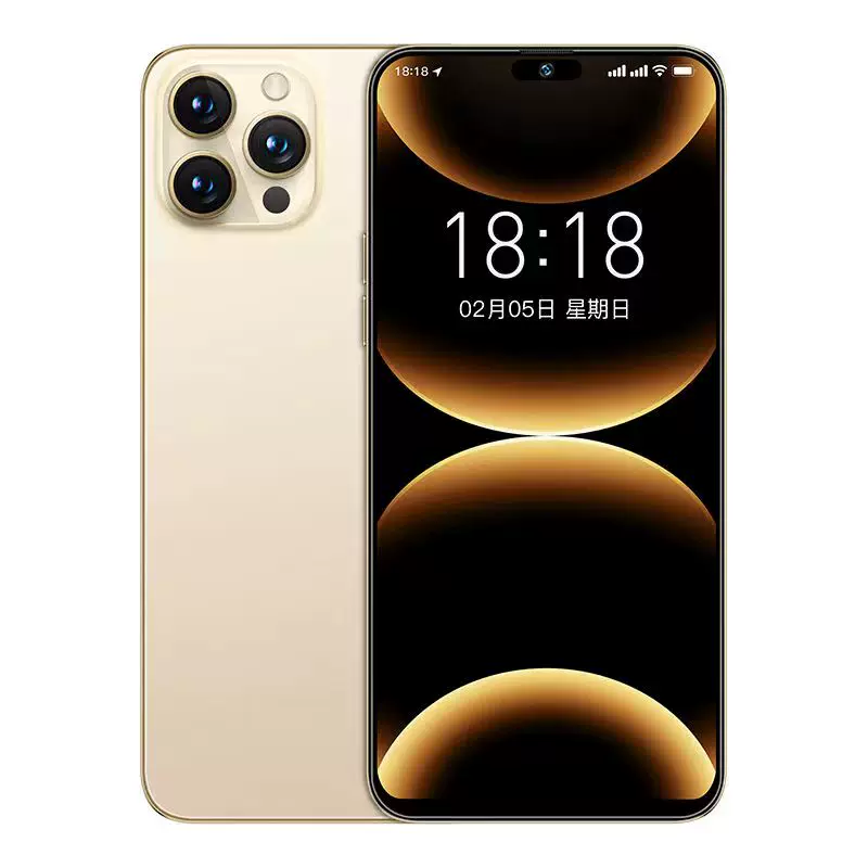 Смартфон i16, 5G, 6,8-дюймовый экран, 16 ГБ оперативной + 1024 ГБ памяти (Android)