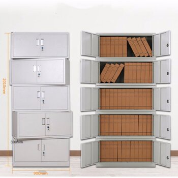 Iron cabinet filing cabinet five section filing cabinet information cabinet steel office cabinet manufacturer storage