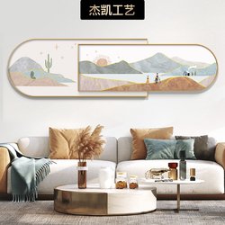 일본 신선한 거실 장식 그림 따뜻하고 간단한 침실 침대 옆 그림 배너 치유 풍경 벽 벽화
