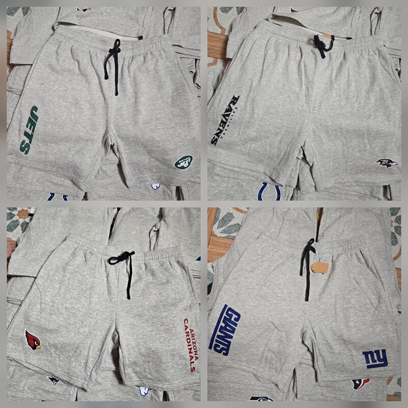 American Football Nfl Fleece Printed Team Logo Loose-Fitting Shorts (Jets, Ravens, Giants, Cardinals) American Football Nfl Fleece Printed Team Logo Loose-Fitting Shorts (Jets, Ravens, Giants, Cardinals)