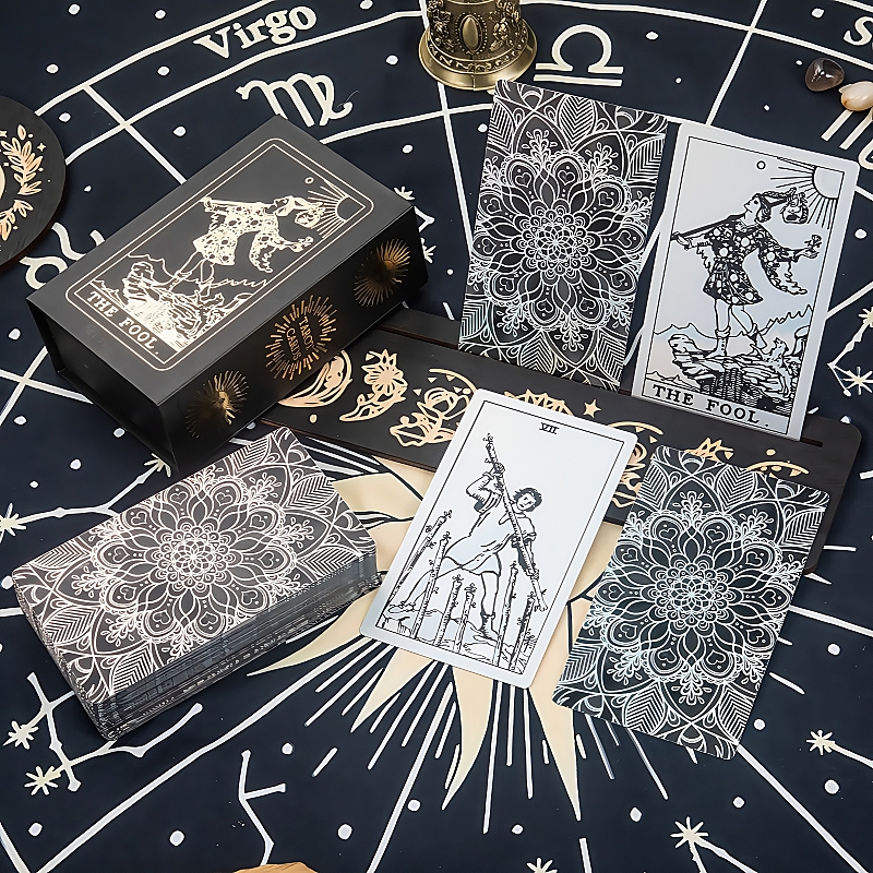 正版塔罗牌普及韦特经典PVC典藏烫金牌新手初学者推荐78张入门牌