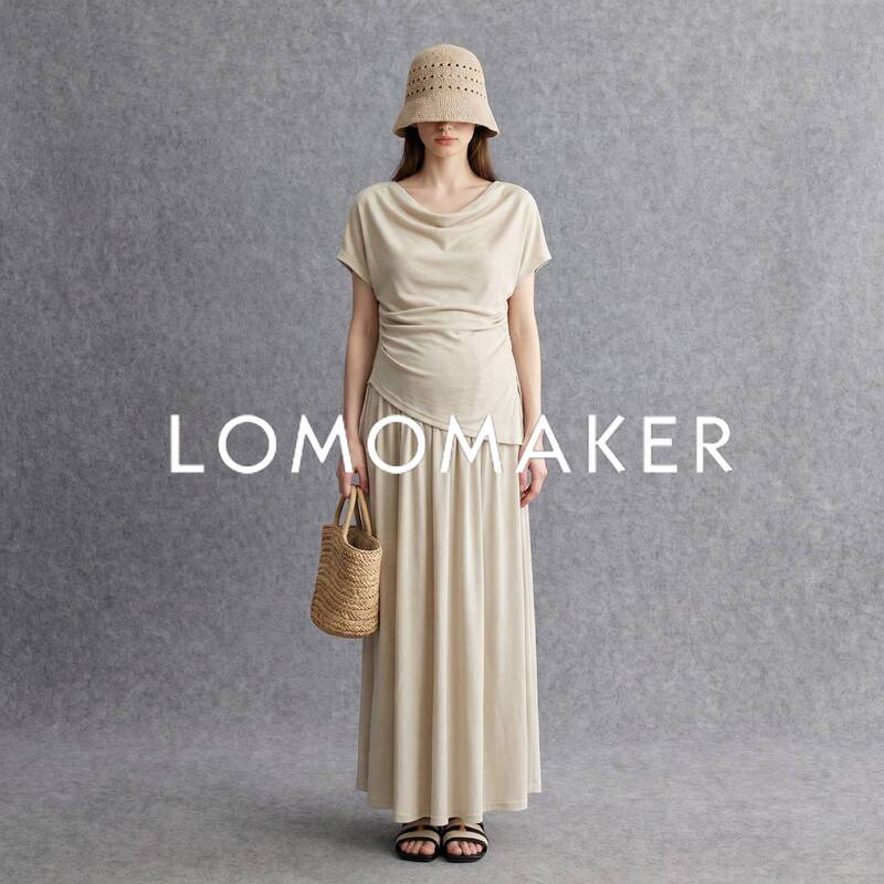 French Lomomaker【Apricot Set】Maternity Wear for Summer, Gentle French Style, Comfortable and Solid Color French Lomomaker【Apricot Set】Maternity Wear for Summer, Gentle French Style, Comfortable and Solid Color