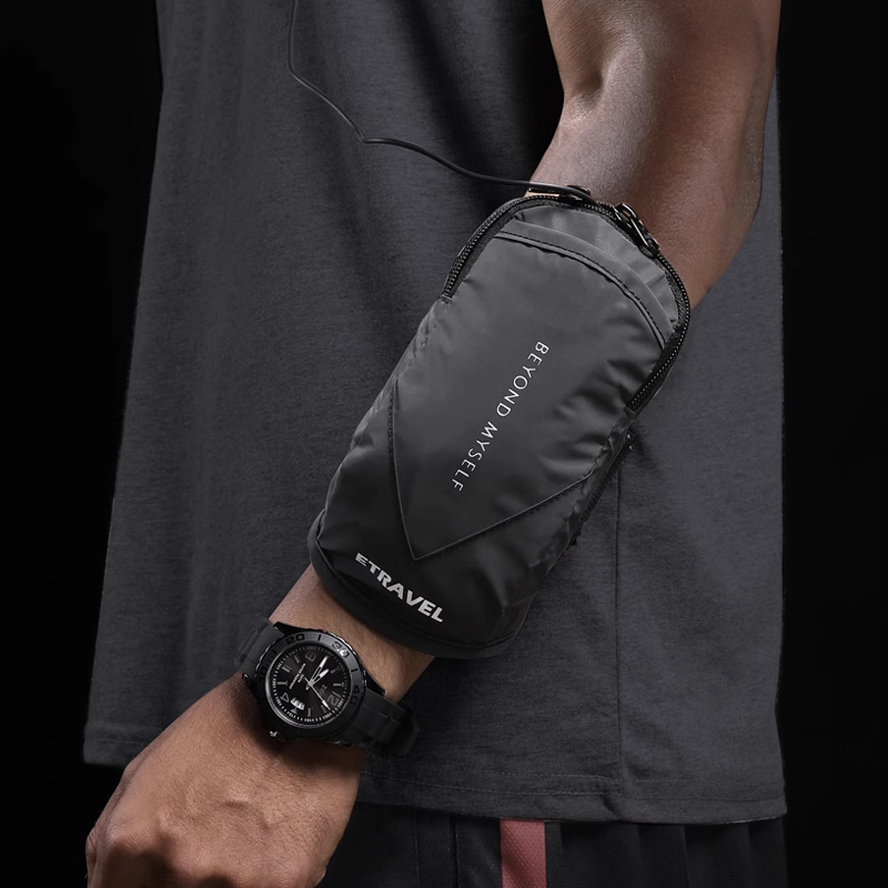 German New Running Phone Arm Bag, Outdoor Phone Pouch, Unisex Wrist Bag, Fitness Equipment, Sports Arm Sleeve