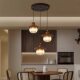 French Mid-Century Style Staircase Chandelier, Loft American Retro Living Room Lamp, Wabi-Sabi Style Duplex Villa Suspended Dining Room Lamp