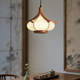 Song Dynasty Aesthetic Solid Wood Dining Room Pendant Light Japanese Natural Style Study Room Minimalist Zen Workbench Tea Room Bar Counter Lighting