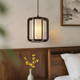 Medieval Solid Wood Small Pendant Light in the Aesthetics of the Song Dynasty, New Chinese-Style Zen-Inspired Bedroom Bedside Bar Counter Hallway Entrance Long-Line Pendant Light