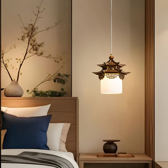 French-Style Vintage Staircase Chandelier, Loft American Retro Living Room Lamp, Wabi-Sabi Style Duplex Villa High-Ceiling Dining Room Lamp