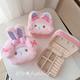 Cute cartoon Melody Melody plush jewelry box Travel compact portable ring earring accessories storage box