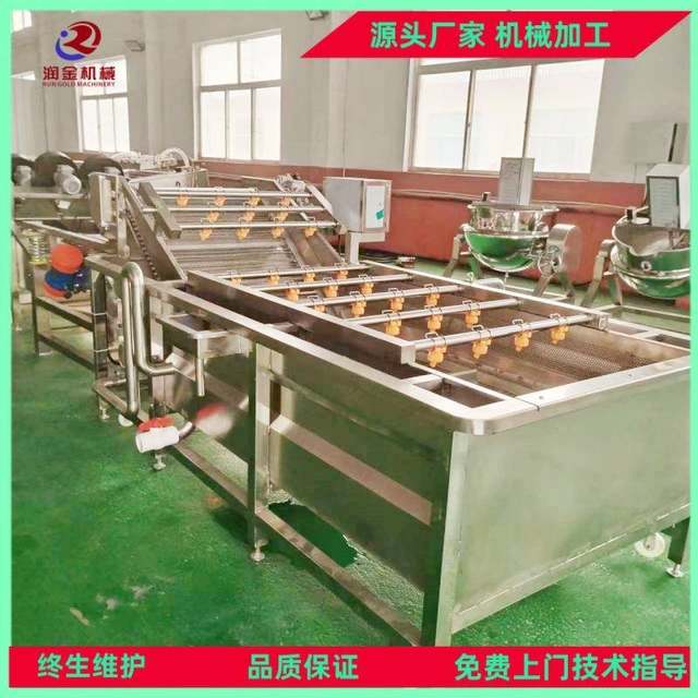 Vegetable prefabricated vegetable bubble cleaning machine, greening machine, egg processing complete equipment, mushroom deep processing machine