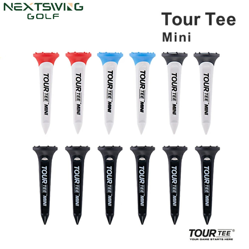 Tour Tee Imported Golf Tees, 45mm Long and Short Tees, Durable Tee, Plastic Ball Holder, Tee Peg