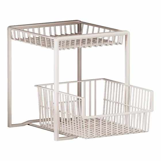 下水槽置物架抽拉式浴室柜下收纳盒多层卫生间洗手台下柜子分层架