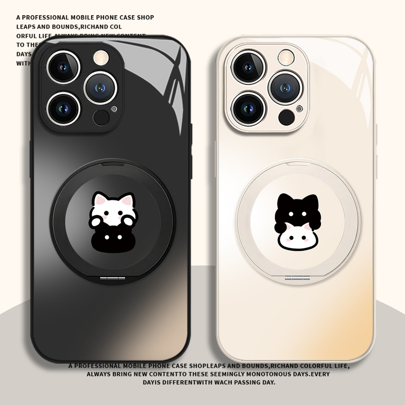 Black and White Cat Ear Design Phone Case for Huawei Pura 90, Couple iPhone 18 Pro Max with Stand, Vivo, Apple 16, Premium 15, Xiaomi 17, Redmi Note 14, Oneplus, Iqoo 13 Black and White Cat Ear Design Phone Case for Huawei Pura 90, Couple iPhone 18 Pro Max with Stand, Vivo, Apple 16, Premium 15, Xiaomi 17, Redmi Note 14, Oneplus, Iqoo 13