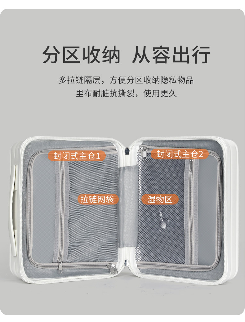 чемодан otrily14寸化妆包迷你化妆箱2025年新款便携式可套拉杆收纳袋16寸