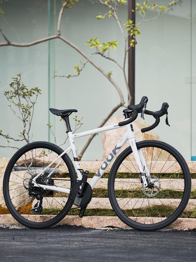 VOOKONE2.0 Rennrad Carbonfaser-Vordergabel hydraulische Scheibenbremse ultraleichtes 7,8 kg schweres Fahrrad mit pneumatischem Getriebe