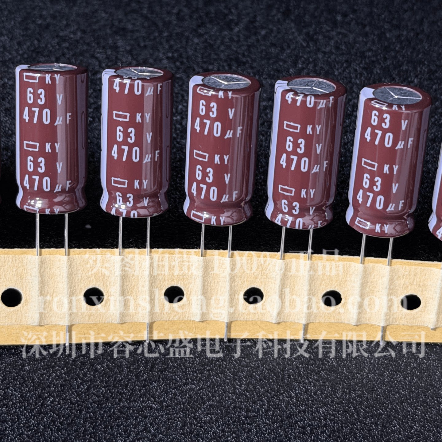 63V470UF 12.5X25 KY Япония NCC черный Кинг-Конг 470 мкФ 63 В высокочастотный электролитический конденсатор с низким сопротивлением Изображение 1