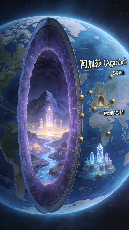 Agartha, the Inner World of Earth, the People of the Center of the Earth