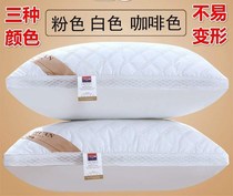 Hotel neck pillow non-deformed pillow heart Double Natural soft thickening non-hard high-play bed pillow pillow core