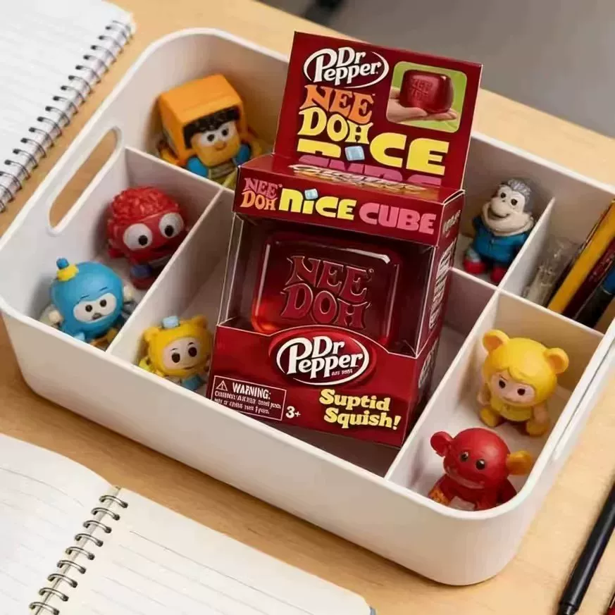 Сенсорный сквиши NeeDoh Nice Cube — сладкий «ледяной» сквиш, разные цвета, возможность нанесения логотипа